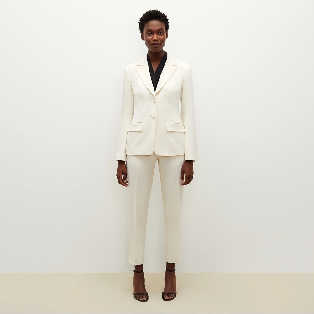 MM LaFleur Suit Set - Ivory Wool Twill
